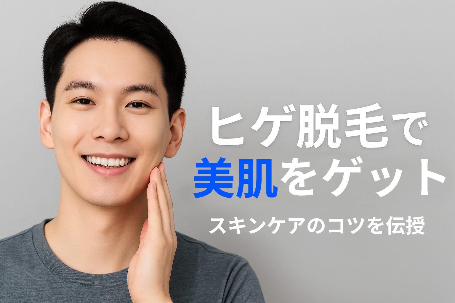 【青ヒゲ対策】ヒゲ脱毛で肌は綺麗になる？効果とスキンケアのコツ